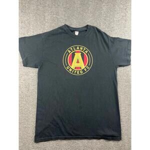 MLS Atlanta United FC Men's T-Shirt‎ Size Medium Black Short Sleeve